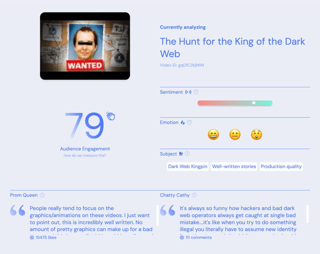 Comment Analysis Dashboard
